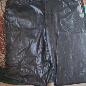 Lady Pleather Pants Size 20